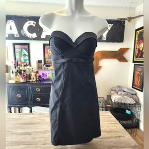 Obsidian Black Strapless Dress